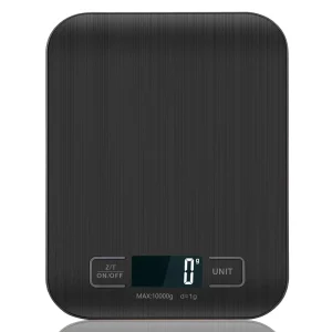 Digital Kitchen Scale Tare Function Auto Shut Backlit Display Easy Clean for Baking Cooking Coffee