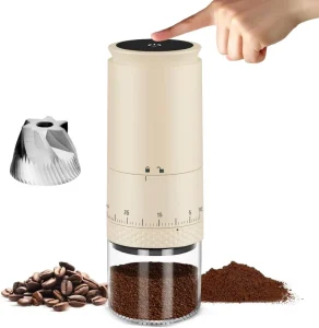 Digital Mini Ss Core Coffee Grinder 38 Levels Adjustment Usb Rechargeableportable Coffee Grinder for Travel