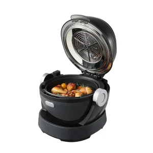 Digital Multifunctional Healthy Visible Oil Free Cooking Oven Home Appliance Household Smart Automatic Rolling Air Fryer