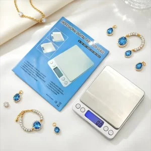 Digital Pocket Food Scale 0.01g High Precision Mini Electronic Kitchen Scale Stainless Steel for Baking Cooking