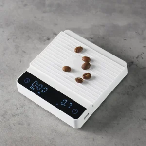 Digital Portable Electronic Kitchen Scale with Anti Slip Design Coffee Brewing Timer Weighing Function