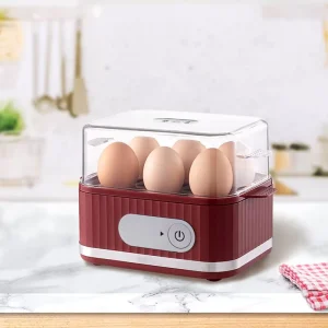 Digital Rapid Electric Egg Cooker Make 6 Perfect Boiled Eggs in Minutes for Family Breakfast