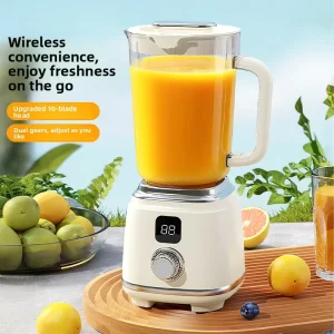 Digital Rotary Juicer Multi Functional Fruit Smoothie Cup Cordless Design 401mL-600mL Capacity Vertical Spiral