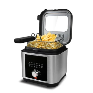 Digital Smart Electric Deep Fryer Small Kitchen Appliance Household Use French App Controlled 2.5L Capacity Fried Chicken Cooker