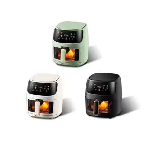 Digital Stainless Steel Electric Air Fryer Toaster Oven 8L Capacity Oil Free Touch Control Healthy Low Fat Cooking