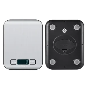 Digital Stainless Steel Kitchen Scale 10Kg Capacity with LCD Display Electric Precision 5Kg Measuring Battery Powered