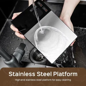 Digital Stainless Steel Kitchen Scale 5kg Capacity Highly Accurate Household Multifunction Smart Food Scale