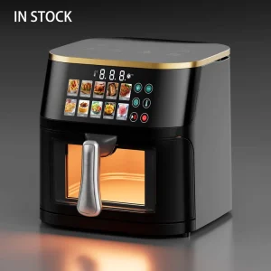 Digital Touch Screen 12L Oil Free Air Fryer Cooking Multifunctional Home Electric Visible Air Fryer