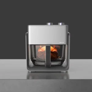 Direct Factory Custom Household Electric Deep Fryer 4.2L High Boron Glass Air Fryer Oven Touch Control Electric No Oil Cooker