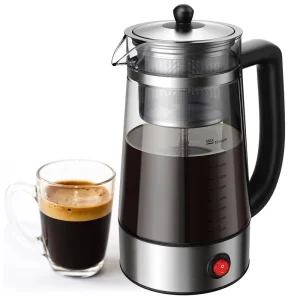 Dishwasher Safe French Press Coffee Maker Cafetera Teapot 1.8L 12cups Glass Coffee Percolator