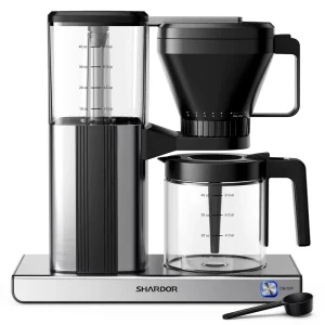 Dishwasher Safe Programmable Electric Stainless Steel Drip Coffee Maker Machine Pour Over Coffee Brewer Household