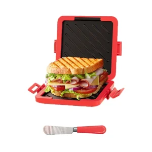 Dishwasher Safe Thick Microwave Sandwich Maker Toaster Sandwich Maker Time Saving Fast Panini Maker Baking Dishes Pans