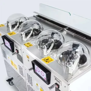 Displayable 3 Flavor Yogurt Fruit Nuts Commercial Hard Gelato Machine
