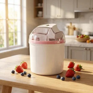 Diy Frozen Fruit Dessert Small Fully Automatic Countertop Friendly Compact Home Use Ice Cream Maker