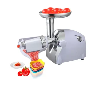 Domestic Home Mini Electric Meat Grinder Pure Copper AC Motor 800W Low Noise Portable Household Vegetable Slicer Tomato