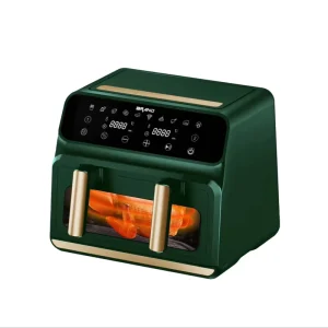 Double Basket Air Fryer Oven 9L Capacity with Viewing Window 2200W