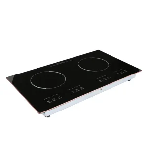 Double Ceramic Electric Hot Plates Stainless Steel Housing Kitchen Stove for Cooking Built in Installation