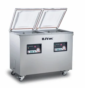 Double Chamber Vertical Vacuum Packaging Machine Electric Semi-Automatic Food Sealer Easy to Operate