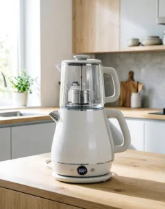 Double Electric Kettle Set 1.8L+1.2L Retro Stainless Steel Multi Voltage 110V 120V 220 240V Fast Boil Water Kettle YD 1830EG