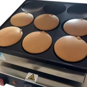 Double Head Mini Pancake Griller Electric Dutch Pancake Baker for Cafe Restaurant