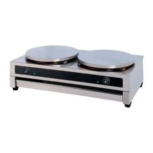 Double Hot Plate Commercial Snacks Machine Professional Electric Pancake Maker Crepe Making Machine