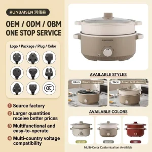 Double-Layer Electric Steamer Pot All-in-One Electric Pot Electric Hot Pots
