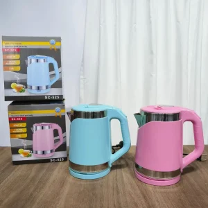 Double Layer Isolated 2.5L Electric Kettle with Plastic Cover for Cross Border Home Use