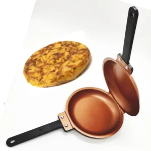 Double Sided Pancake Pan Foldable Non Stick Double sided Flip Pancake Maker Frying Pan