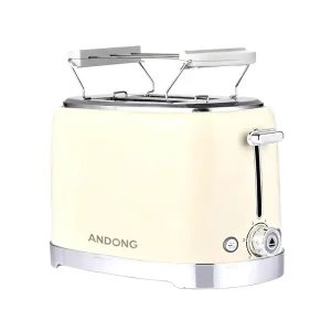 Double Slice Bread Maker Multifunctional Automatic Sandwich Maker Stainless Steel with Baking Control