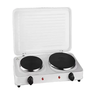 Double Solid Electric Heater With Cover 2500W 2 Warming Plate Electric Stove