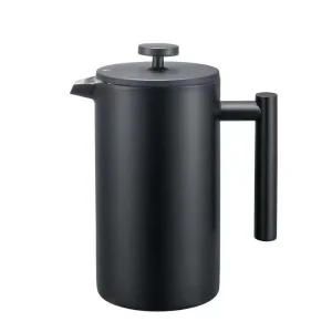 Double Wall French Coffee Press Eco Friendly Stainless Steel Kitchen Tool Metal French Press