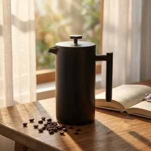Double Wall Tea Coffee Plunger Sets French Press Coffee Maker Stainless Steel