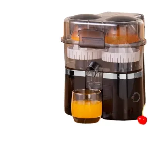 Double headed Juicer with Pulp and Juice Separation Commercial Electric Automatic Lifting Orange Juicer for Home Use