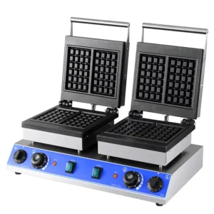 Double headed square Two piece Waffle Machine for Restaurant