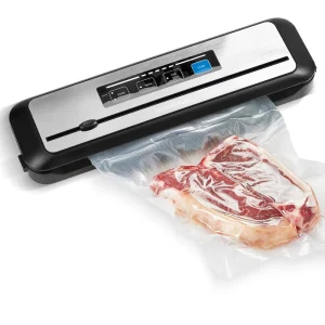 Dry Moist Food Preservation Automatic Vacuum Sealer with Bag Rolls, Cutter, Hose Sealing Machine Sous Vide