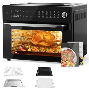 Dual Cook Air Fryer Oven 30L Healthy Oil-Free Air Frying Toaster Oven Air Fryer Household Appliances