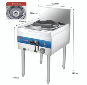 Dual-Cooker Gas Stove Commercial Cooktop for Chinese Restaurant Cooking Equipment