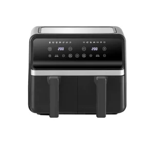 Dual Home Electric Smart Oven Multifunctional Touch Screen Air Fryer Double Boiler Large Capacity Square Shape