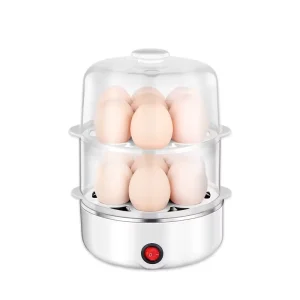 Dual-Layer Microwave Egg Cooker Easy Kitchen Boiler for Boiling Eggs Versatile Tool for Quick and Convenient Cooking