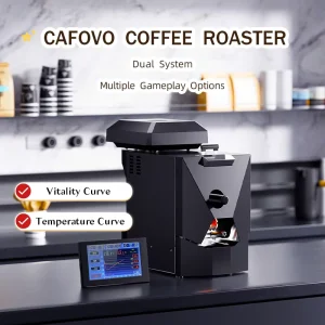Dual System Household Drum Coffee Roaster Home Use Electric Coffee Bean Roasting Machine With LCD Touch Screen