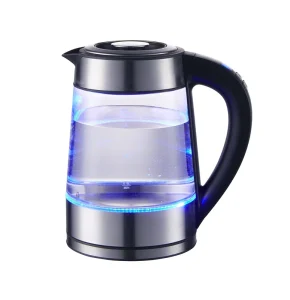 Durable 1.7L Cordless Electric Tea Kettle with LED Color-Changing Lights Temperature Control for Household & Hotel Use