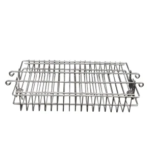 Durable Stainless Steel Barbecue Accessory Spit Rotisserie Multi Use BBQ Basket