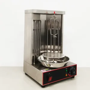 EB25 Restaurant Electric Gyro Grill Stainless Steel Rotisserie with Even Heat for Authentic Tasting Shawarma