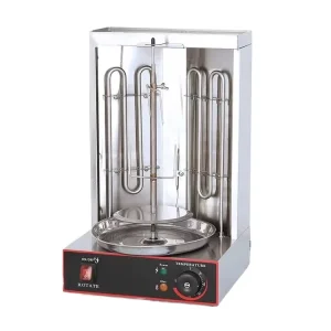 EB25 Stainless Steel Shawarma Grill Electric Vertical Kebab Gyro Rotisserie Oven Meat Broiler 220-240V