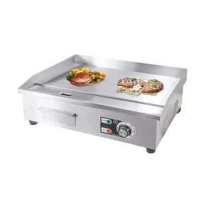 EG818 Non-Stick Restaurant Teppanyaki Stainless Steel Grill Commercial Electric Griddle Electric Countertop Grinddle Machine