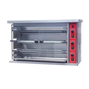 EJ-3P Commercial Electric Chicken Rotisserie Oven with Multi-Layer Design 10000W Power 1 Year Warranty