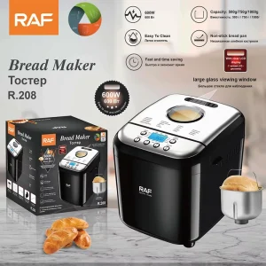 EU Mechanical Control Multi functional Full automatic Compact Bread Machine Dough Kneading Baking 500g 1000g Capacity Waterproof