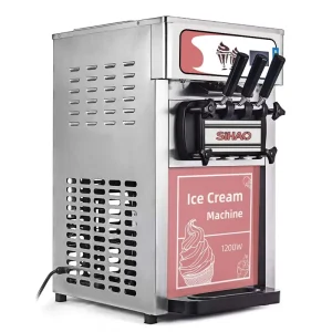 EU Warehouse Stainless Steel Commercial Hard Ice Cream Machine 4.3-5.28 US Gallon/H Ice Cream Maker