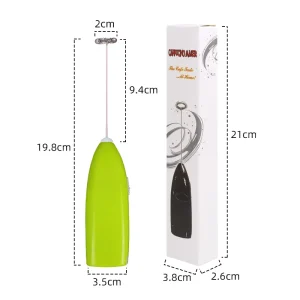 Easy Clean Powerful Multi Use Handheld Electric Milk Frother Mini Coffee Foam Maker Milk Whisk Stainless Steel Portable