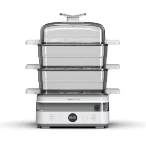 Easy Operate 3Layers 800W 18L Household Digital Control Electric Food Cooker Steamer